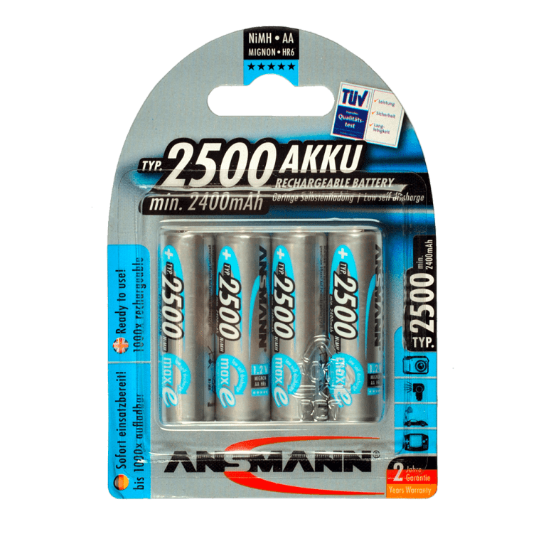 Batterie-Set groß 4xAA / Rechargeable 2400 mAh